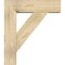 Ekena Millwork Traditional Block Rough Sawn Bracket w/ Offset Brace, Douglas Fir, 8"W x 28"D x 32"H BKT0806X28X32TRA05RDF - alternate 4